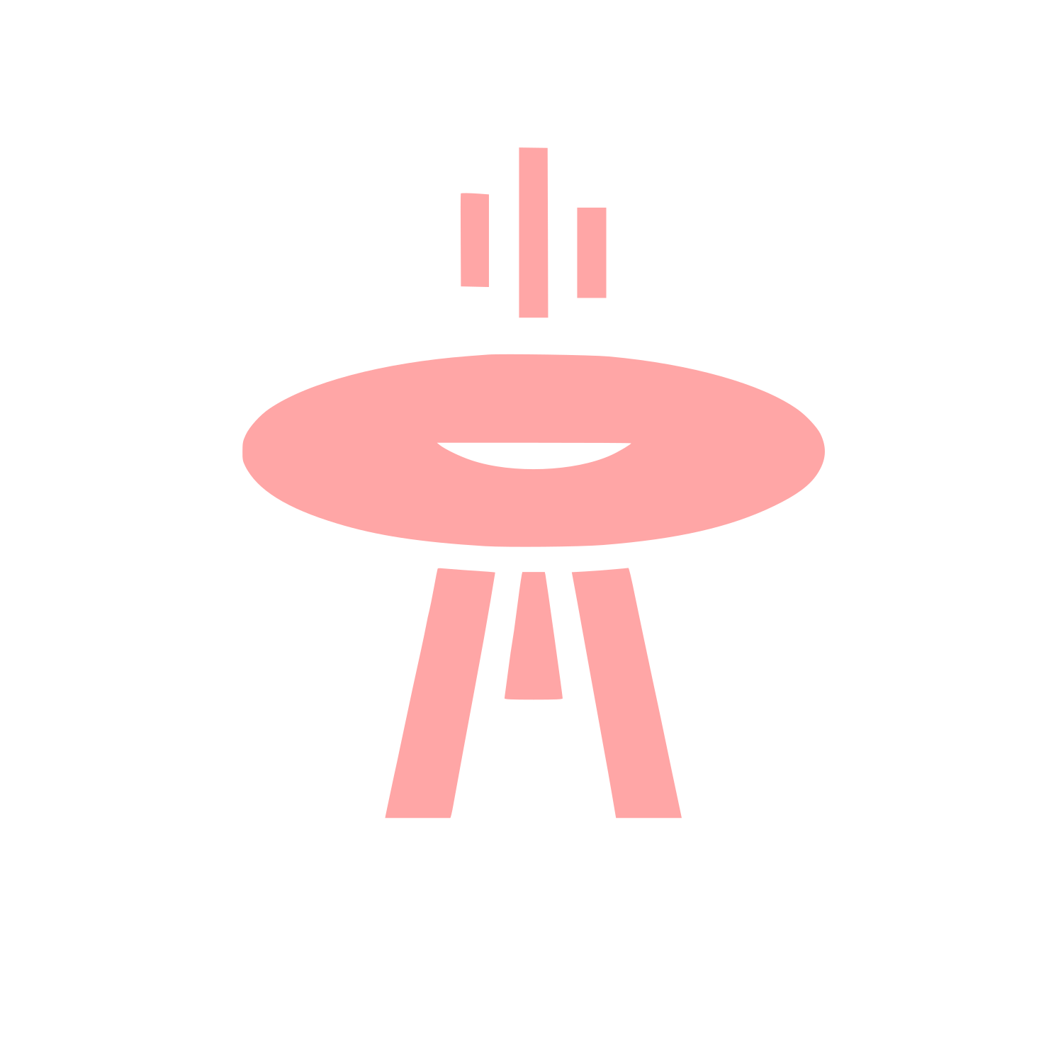 Abstract UFO Logo #ffa6a6