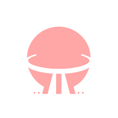 Black UFO Logo #ffa6a6