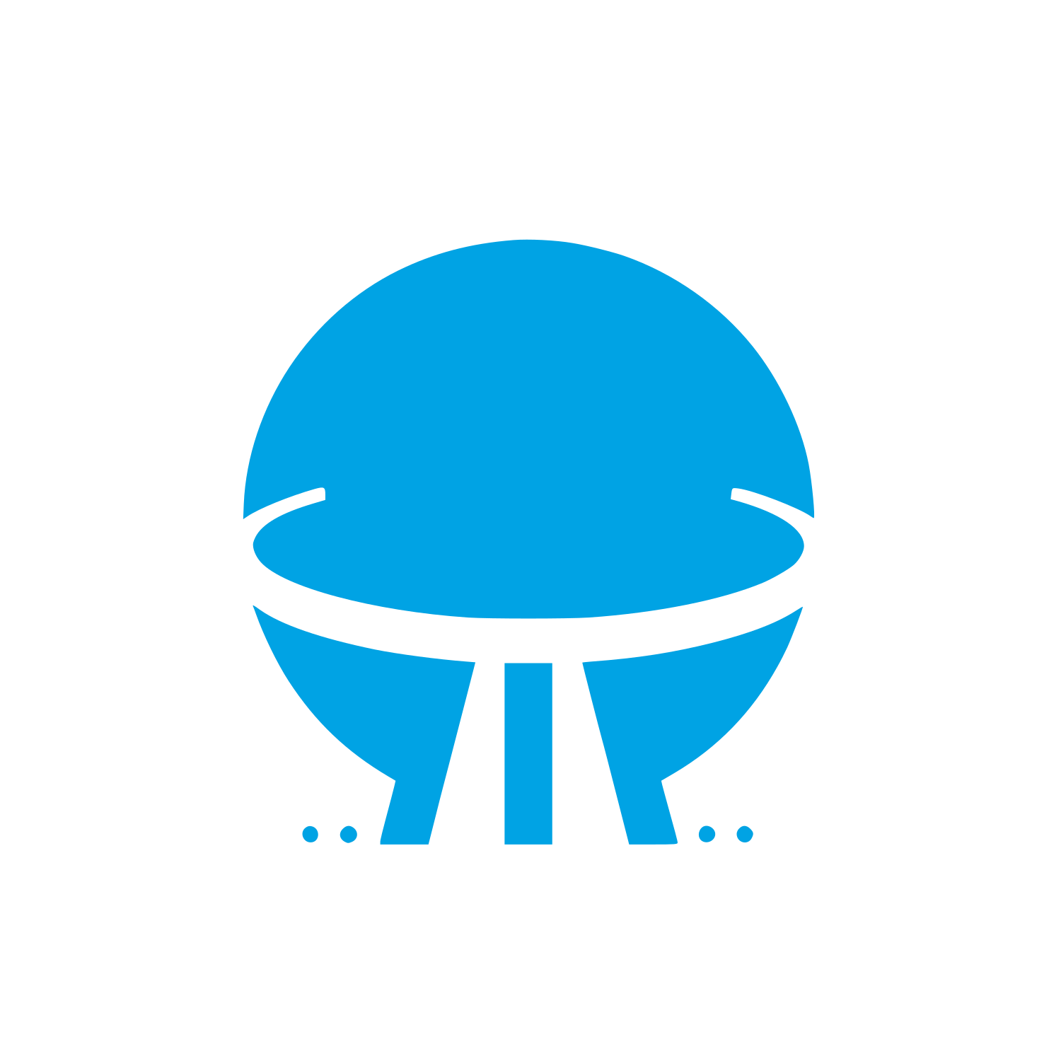 Black UFO Logo #00a3e4