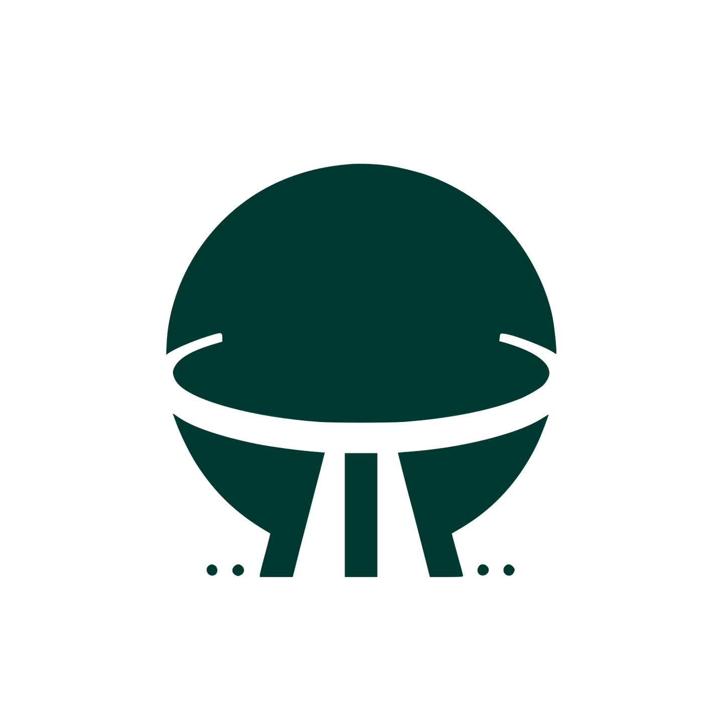 Black UFO Logo #003932