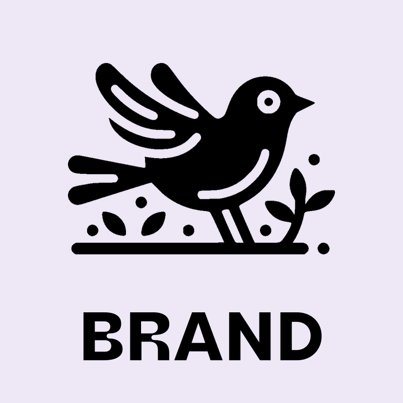 Bird with Plants Logo preview