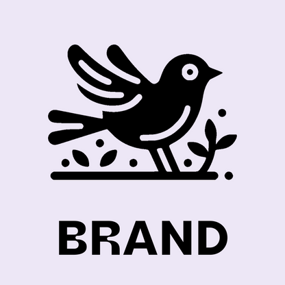 Bird with Plants Logo preview