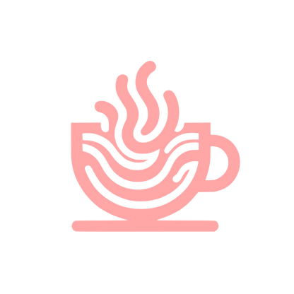 Steaming Cup Logo #ffa6a6
