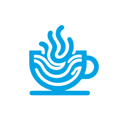 Steaming Cup Logo #00a3e4