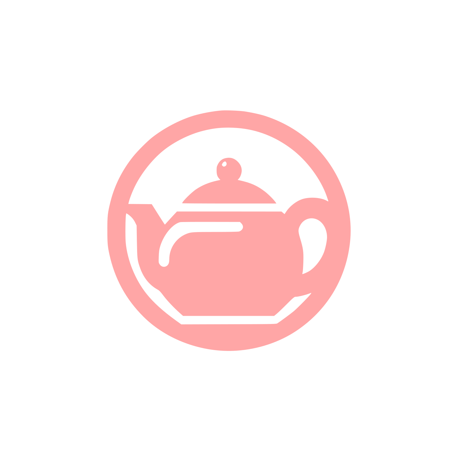 Teapot Logo Design #ffa6a6