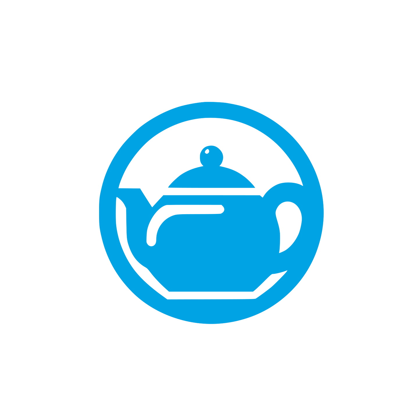 Teapot Logo Design #00a3e4