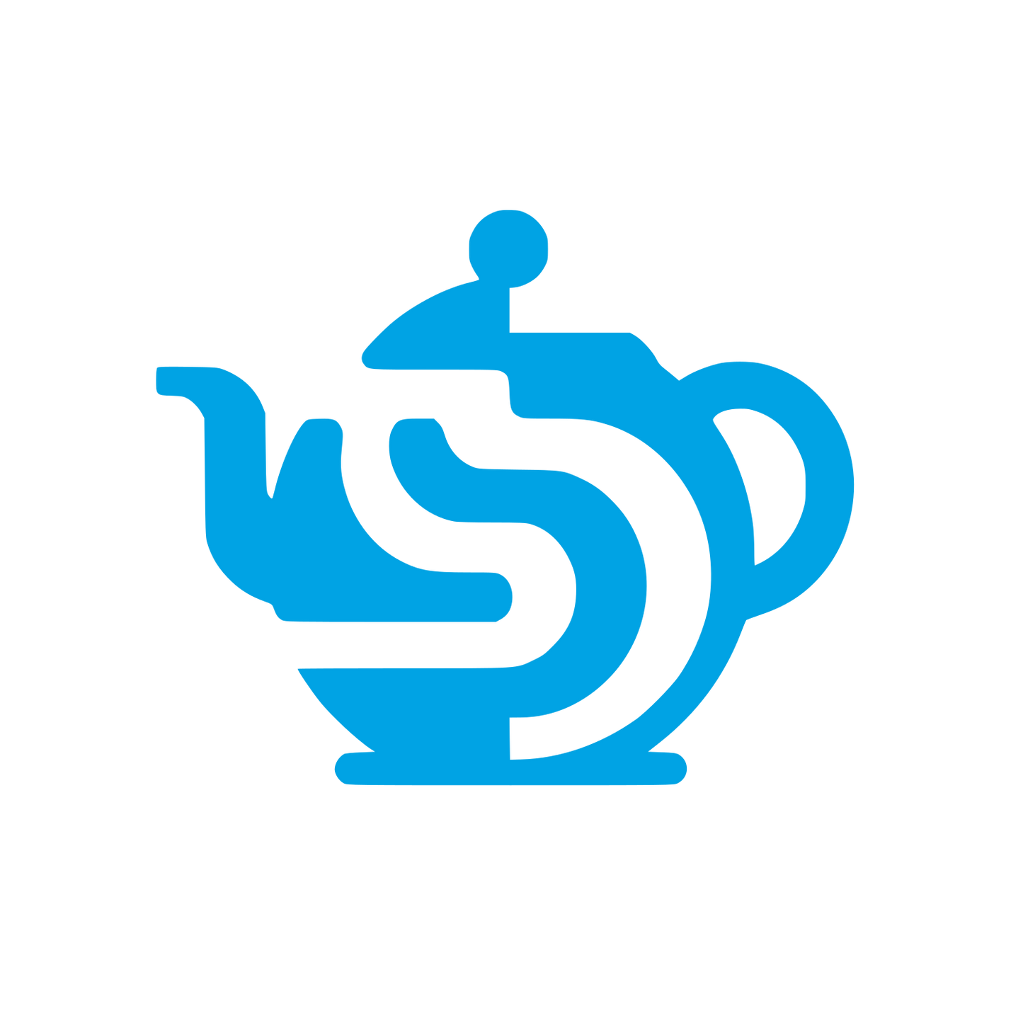 Teapot Shaped Logo #00a3e4