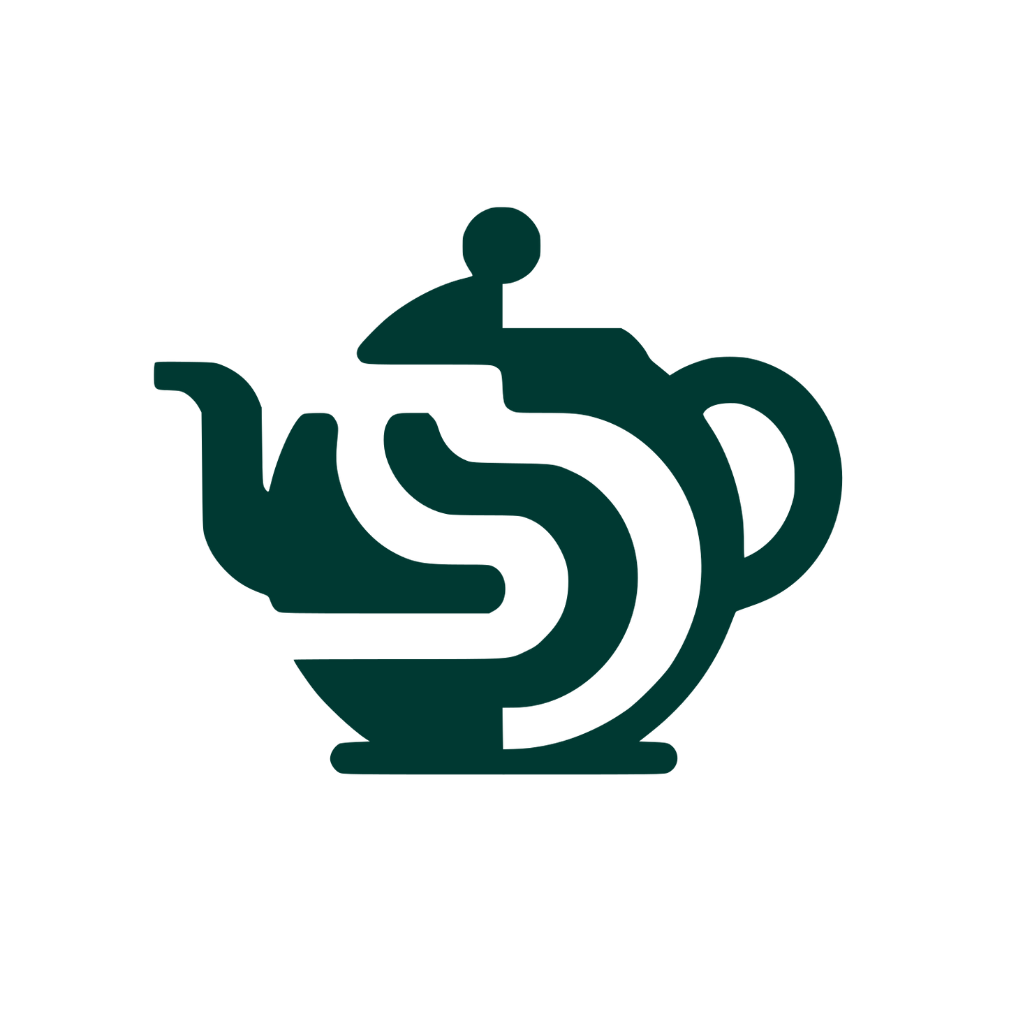 Teapot Shaped Logo #003932