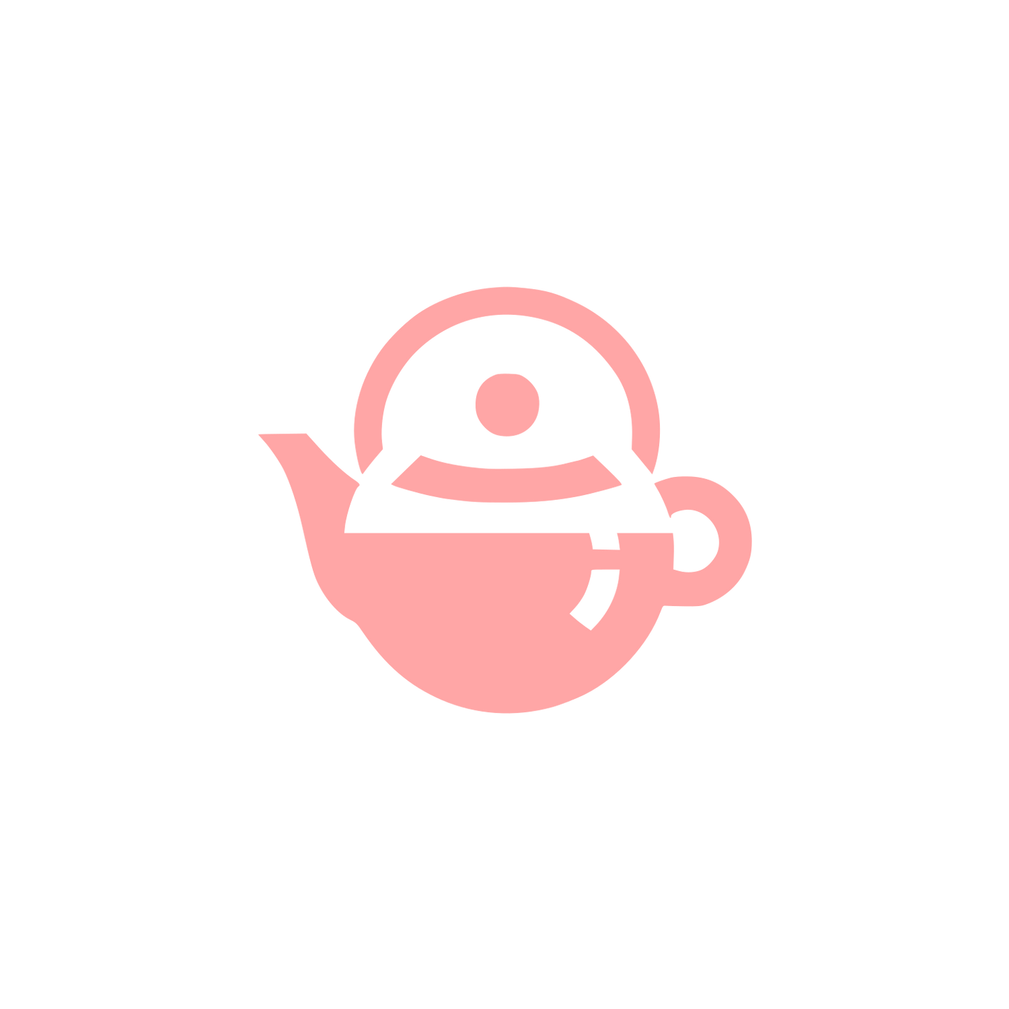 Teapot Cafe Logo #ffa6a6
