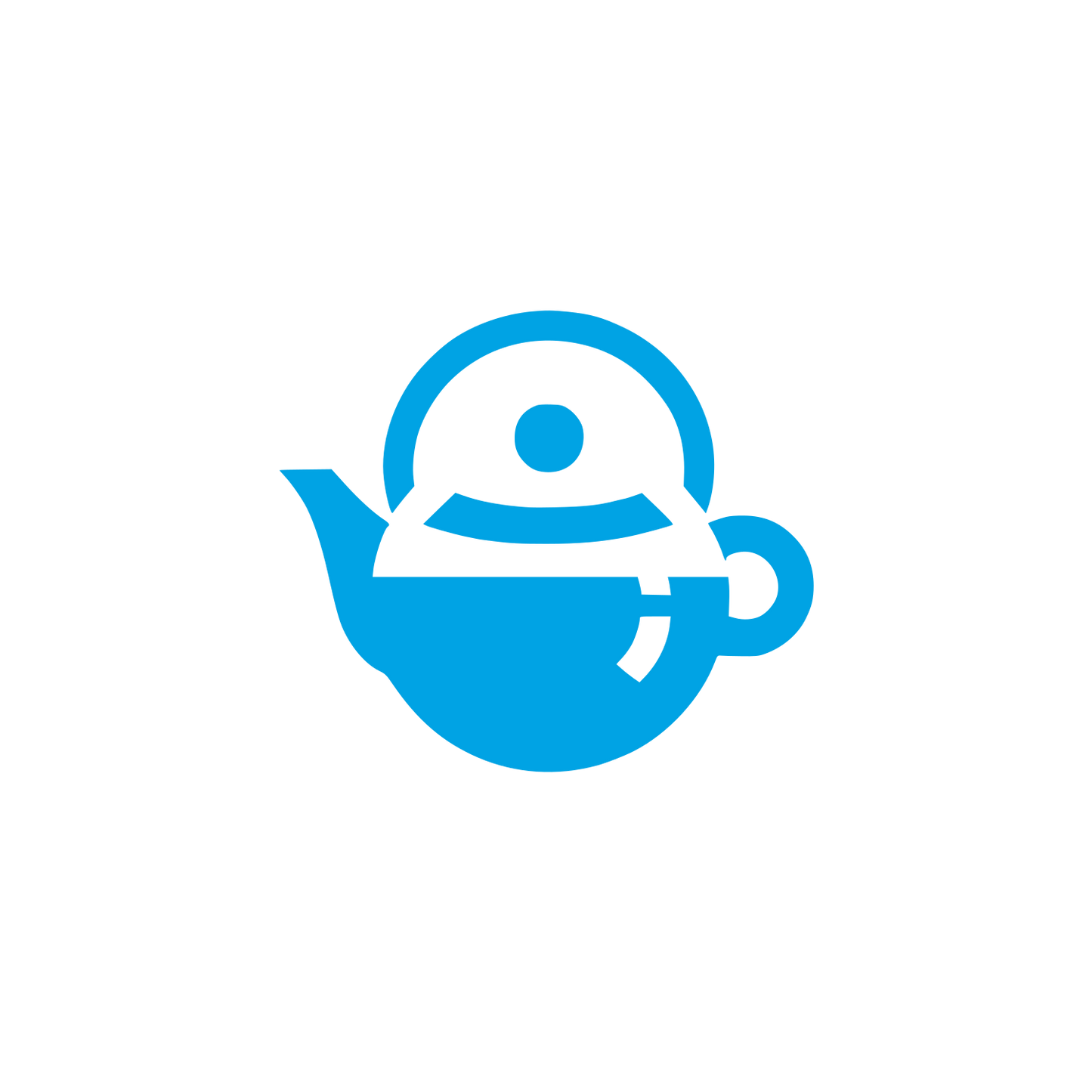 Teapot Cafe Logo #00a3e4