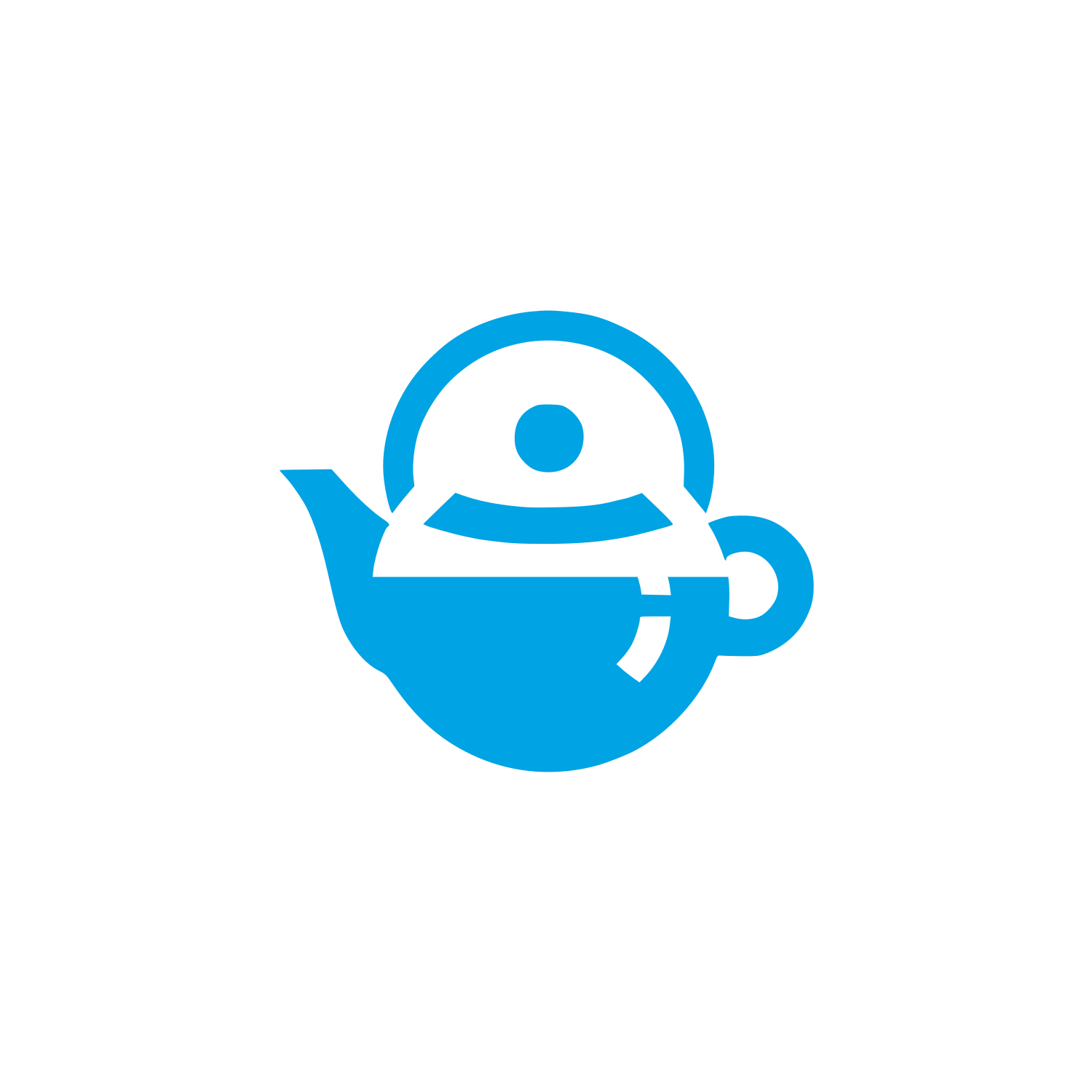 Teapot Cafe Logo #00a3e4
