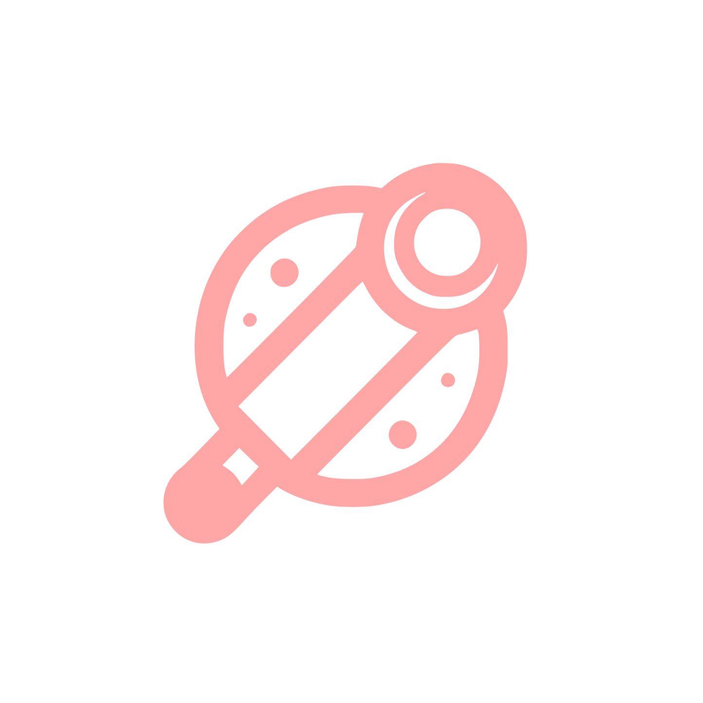 Abstract Telescope Logo #ffa6a6