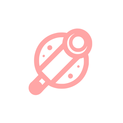 Abstract Telescope Logo #ffa6a6