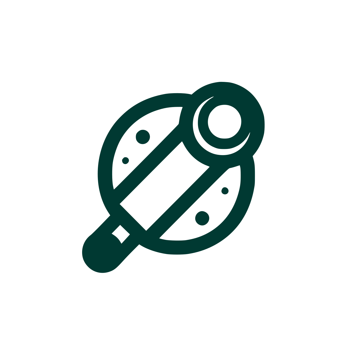 Abstract Telescope Logo #003932