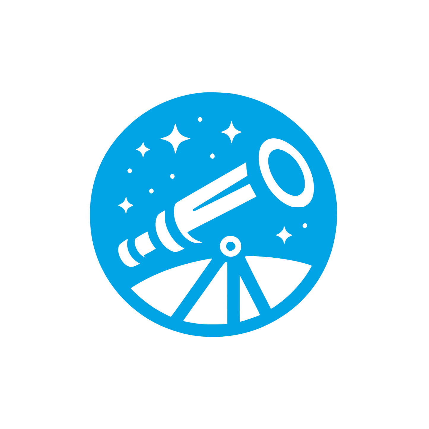 Astronomical Observatory Logo #00a3e4
