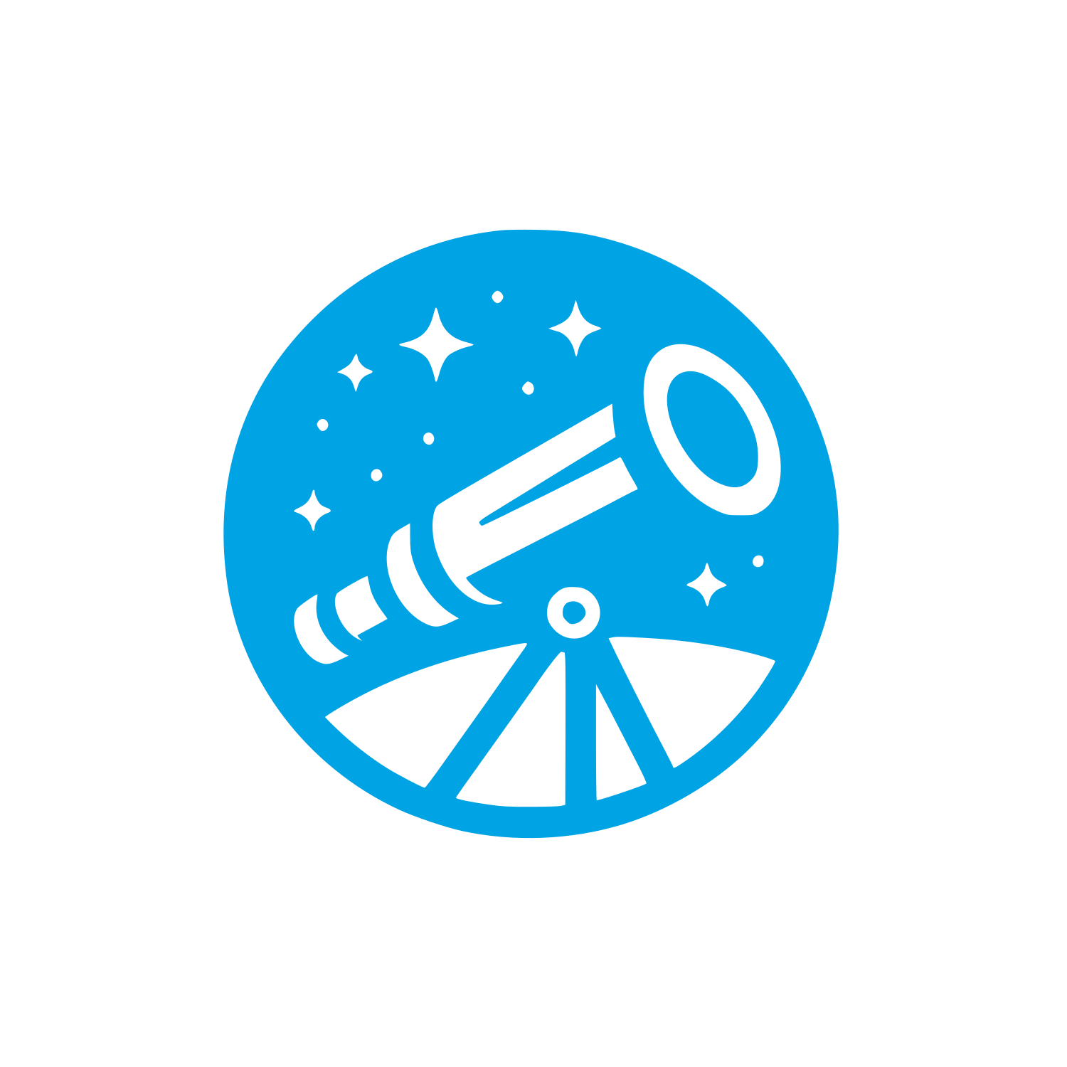 Astronomical Observatory Logo #00a3e4