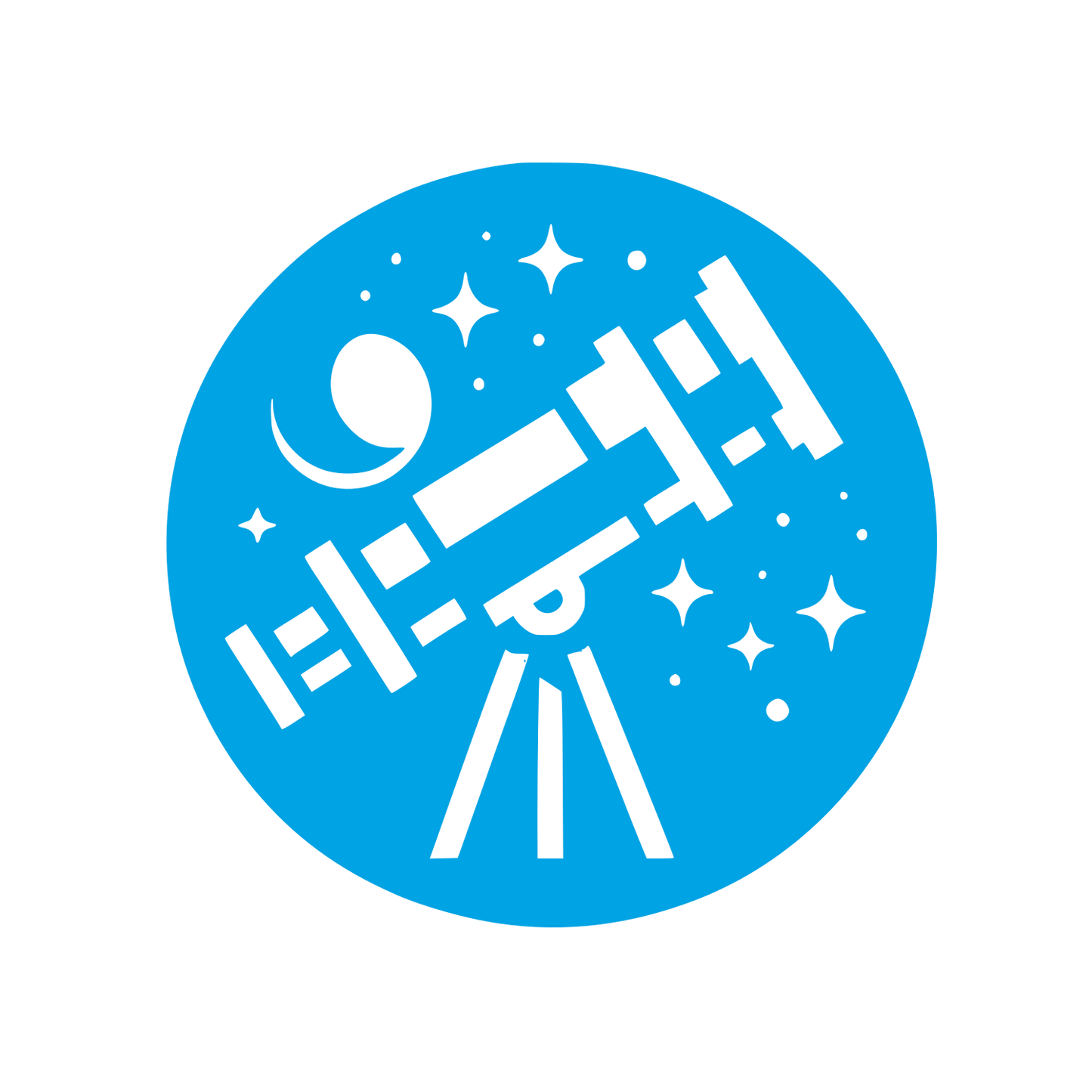 Astronomical Observatory Logo #00a3e4