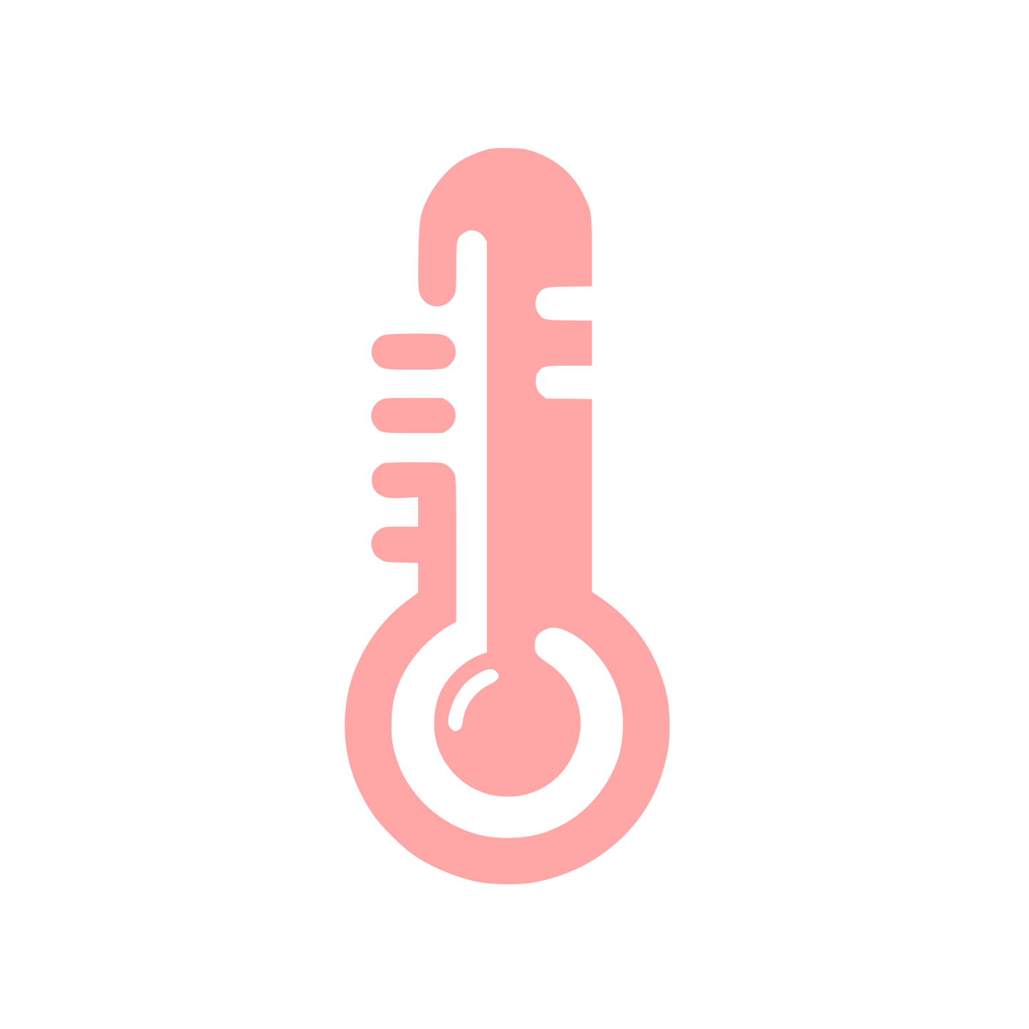 Thermometer Logo Design #ffa6a6