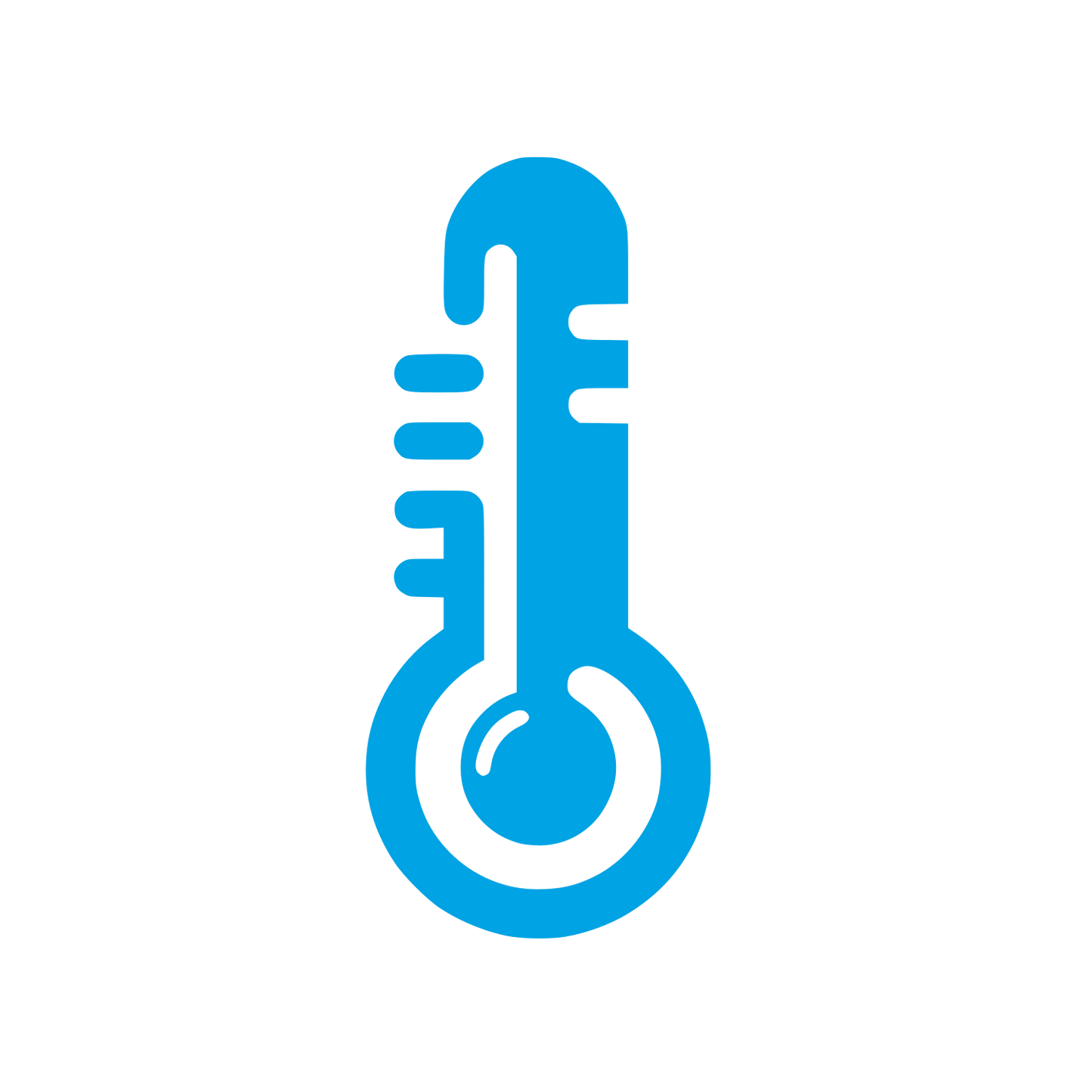Thermometer Logo Design #00a3e4