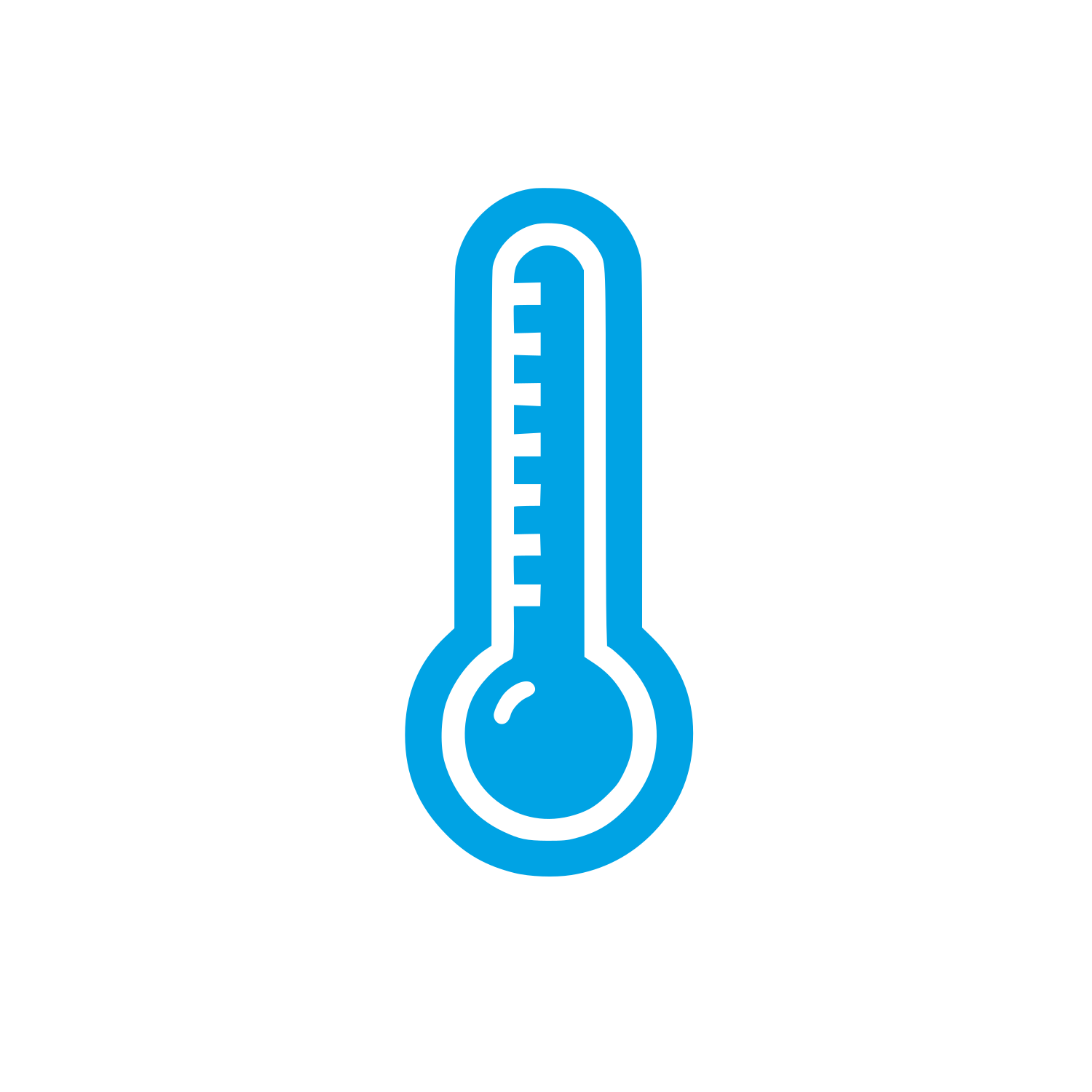 Thermometer Logo #00a3e4