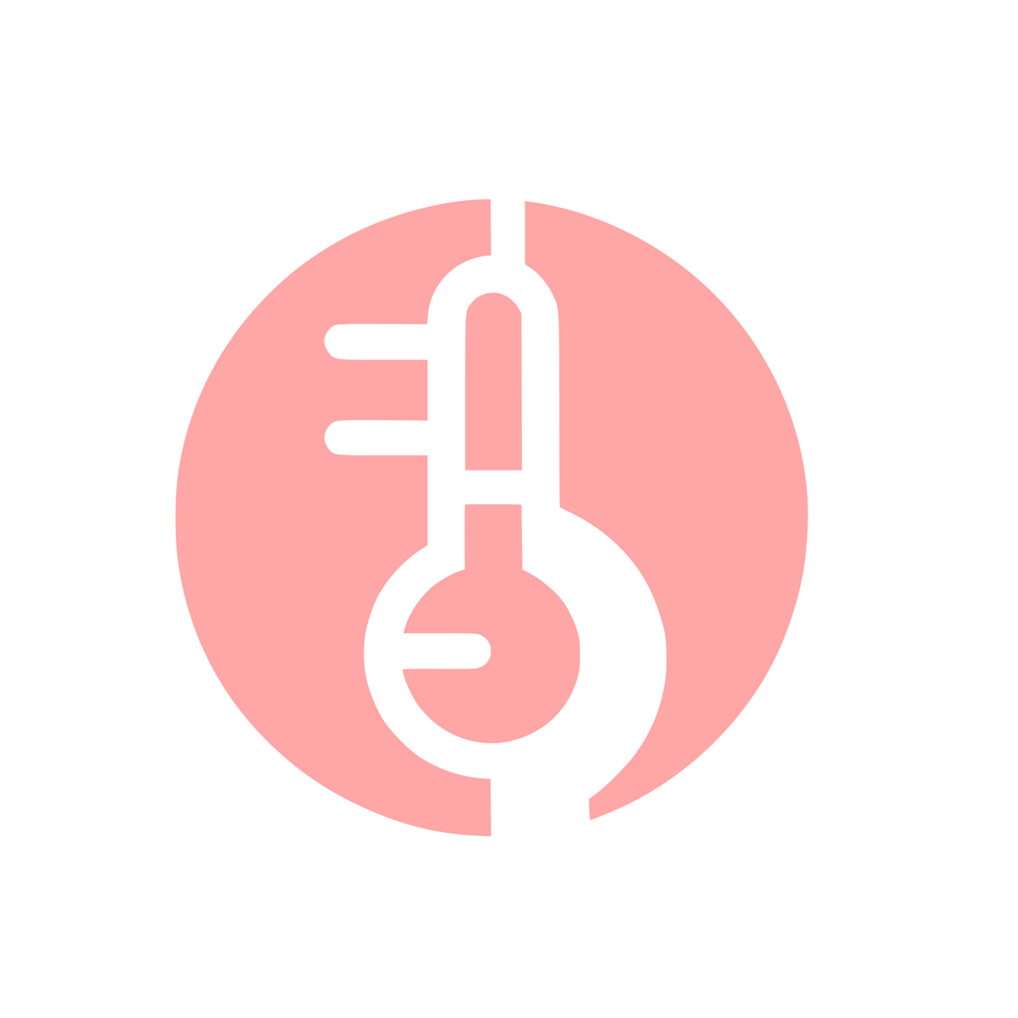 Thermometer Logo Design #ffa6a6