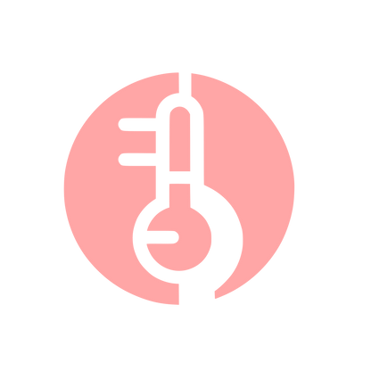 Thermometer Logo Design #ffa6a6