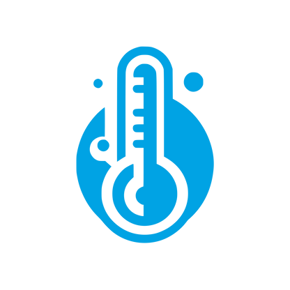 Thermometer Circle Logo #00a3e4