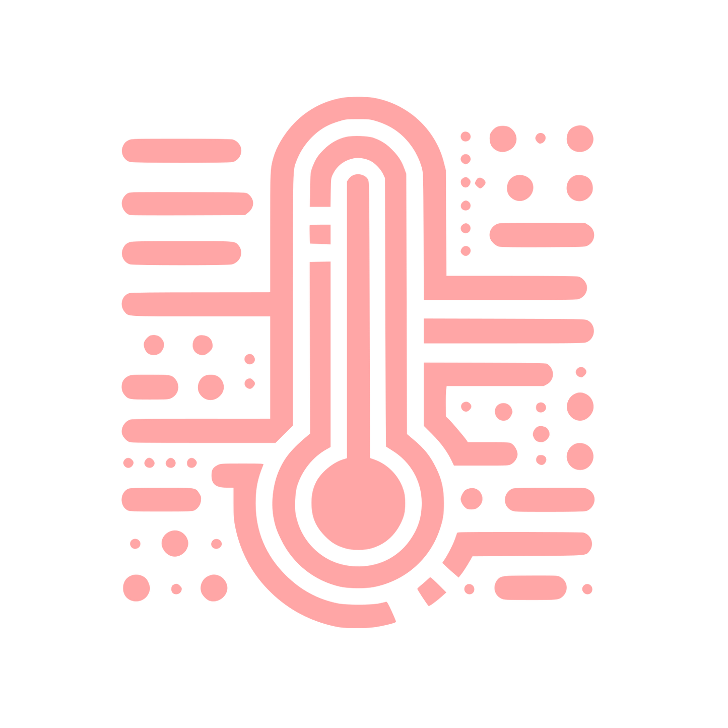 Thermometer Logo Design #ffa6a6