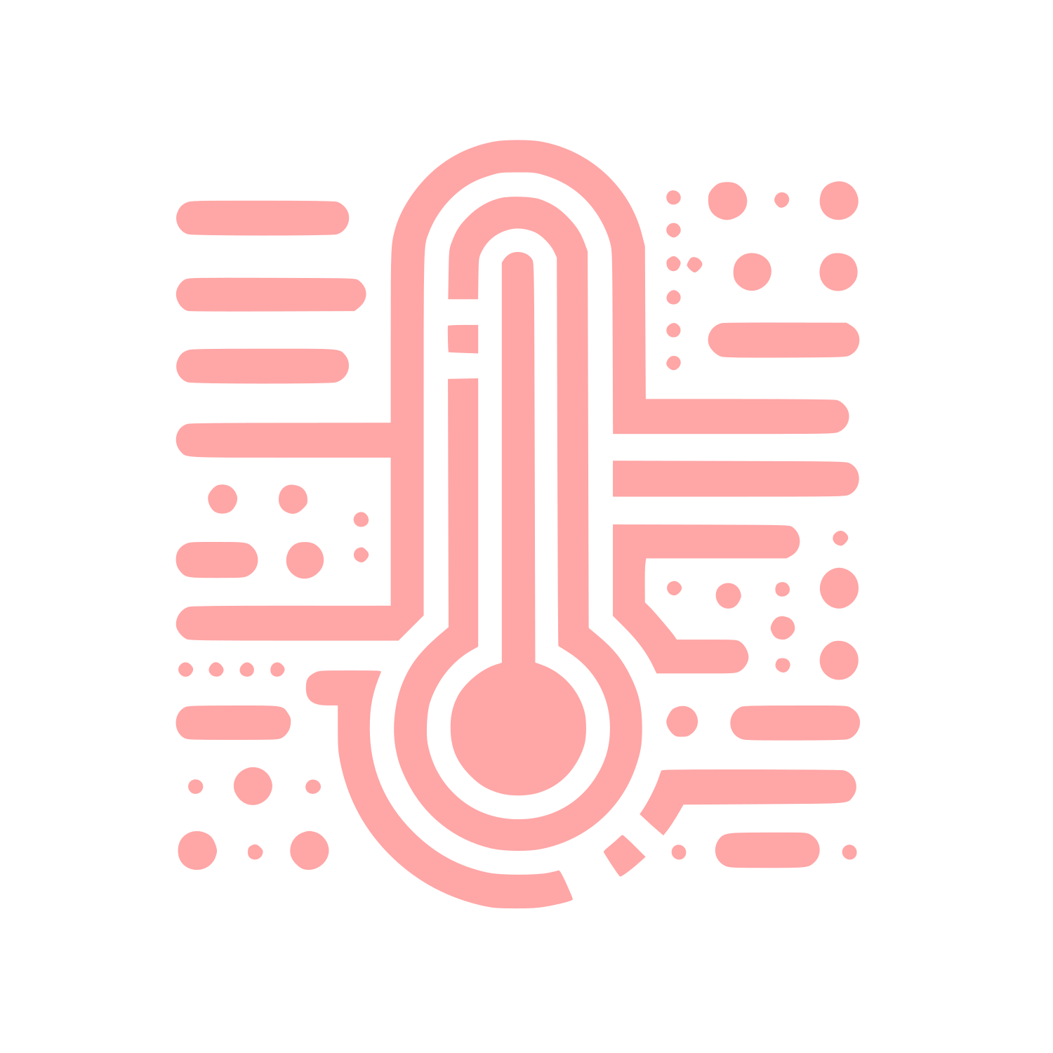 Thermometer Logo Design #ffa6a6