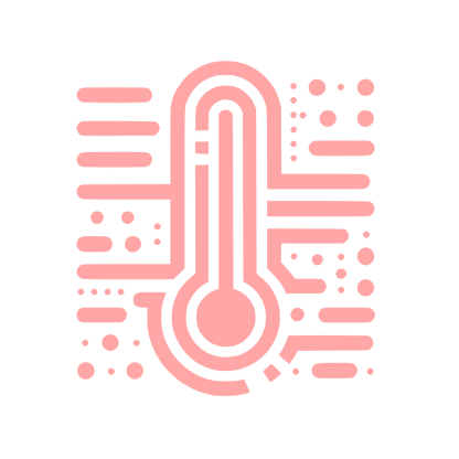 Thermometer Logo Design #ffa6a6