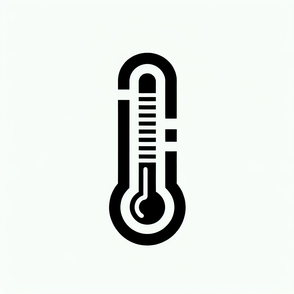 Thermometer Symbol Logo