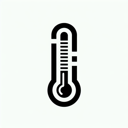 Thermometer Symbol Logo