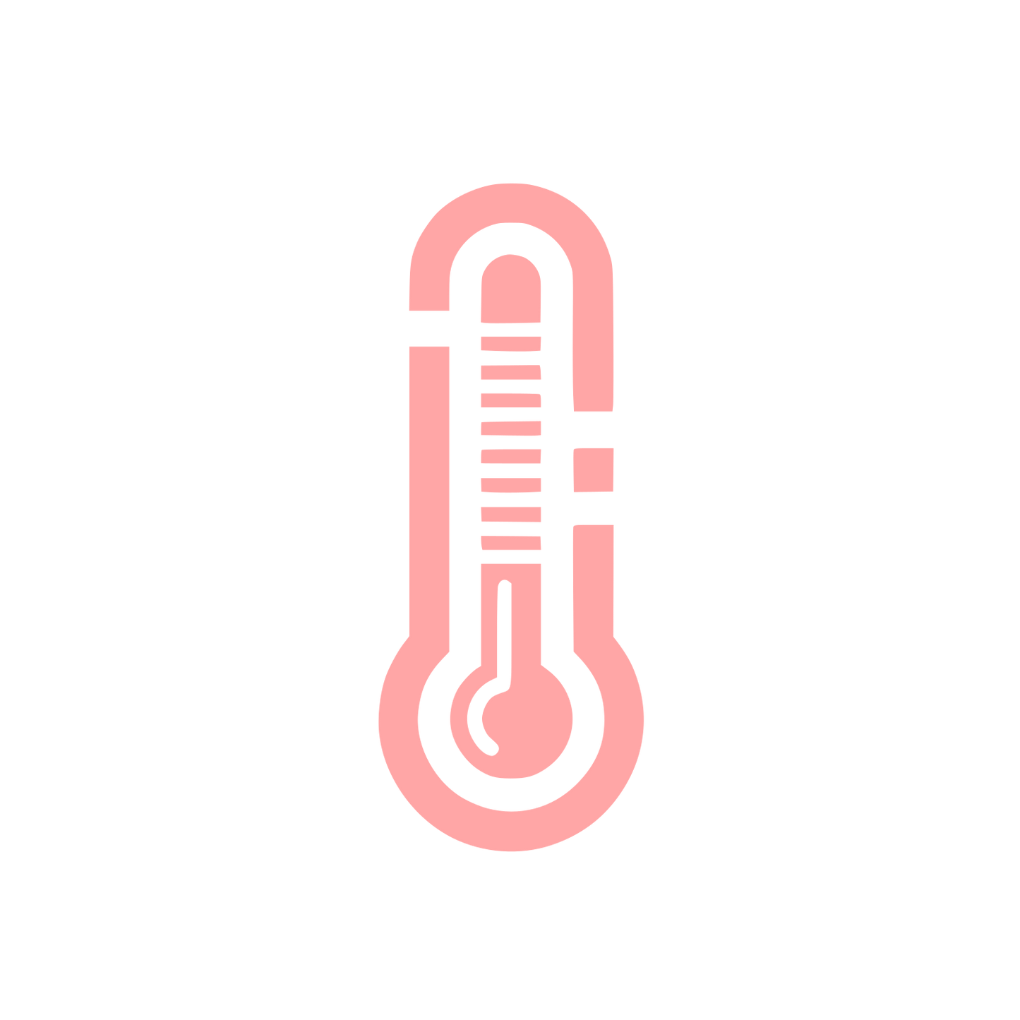 Thermometer Symbol Logo #ffa6a6