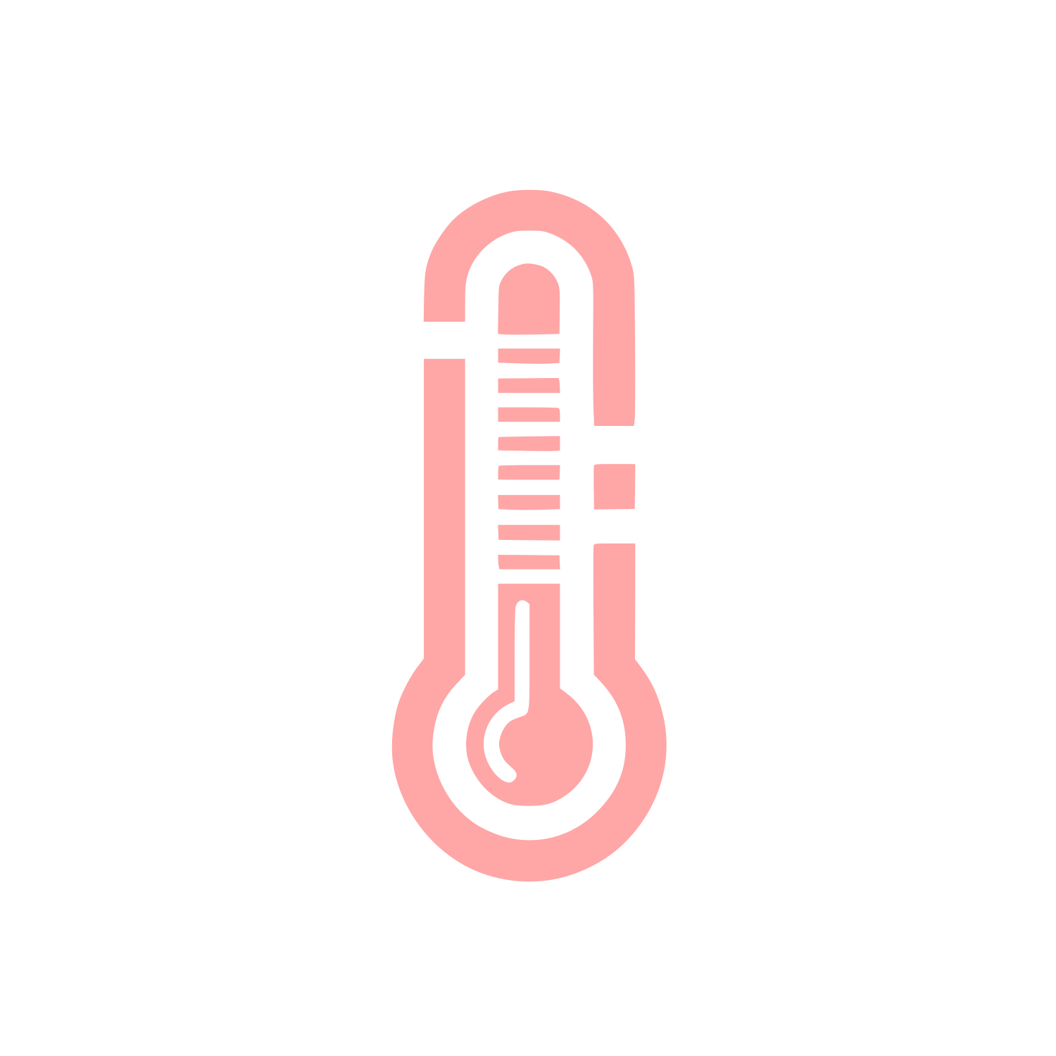 Thermometer Symbol Logo #ffa6a6