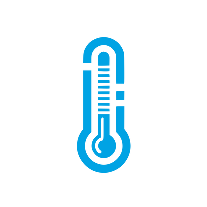 Thermometer Symbol Logo #00a3e4