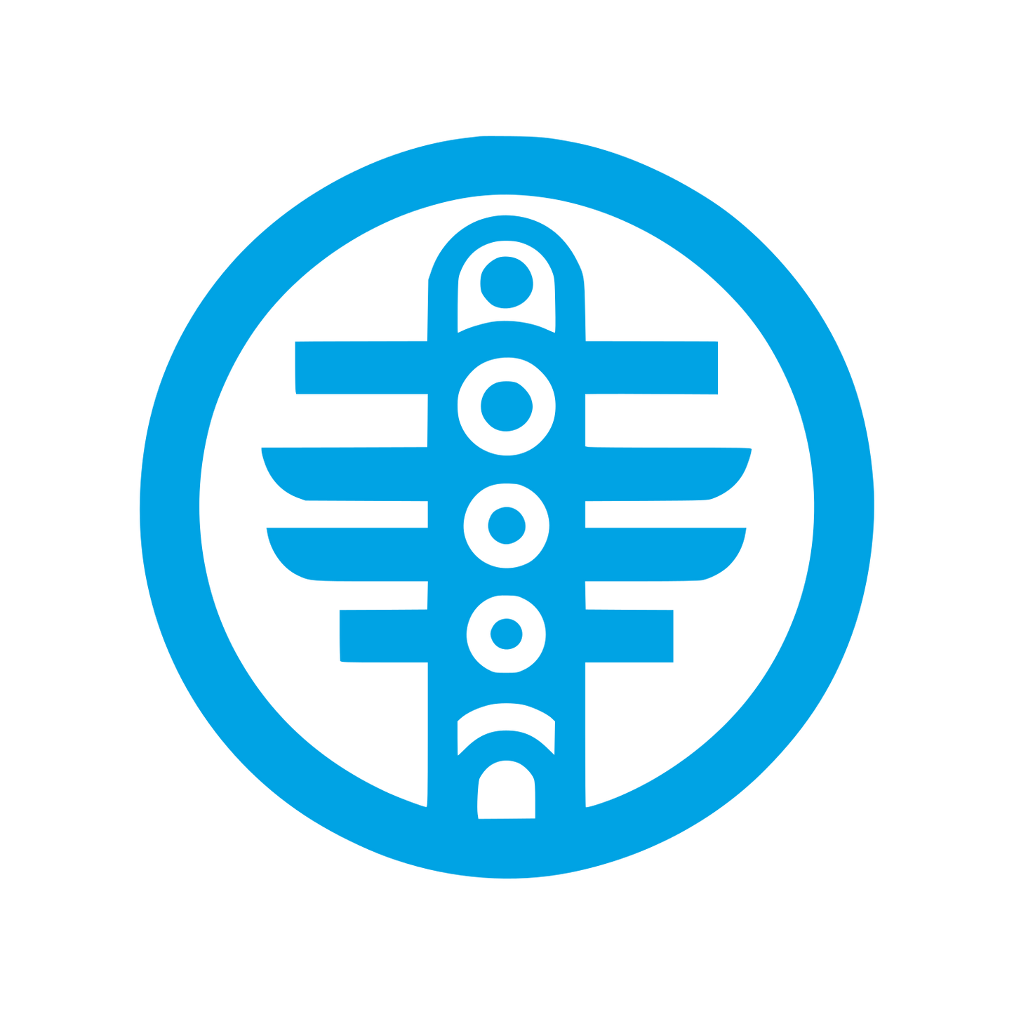 Monochrome Logo Design #00a3e4