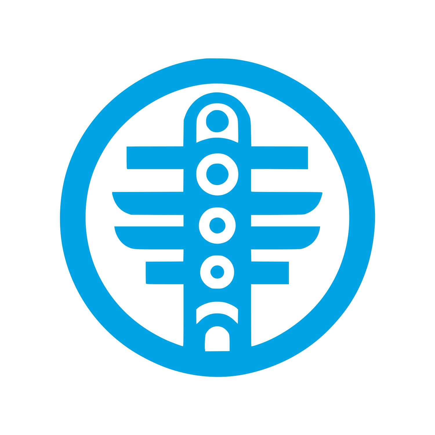 Monochrome Logo Design #00a3e4