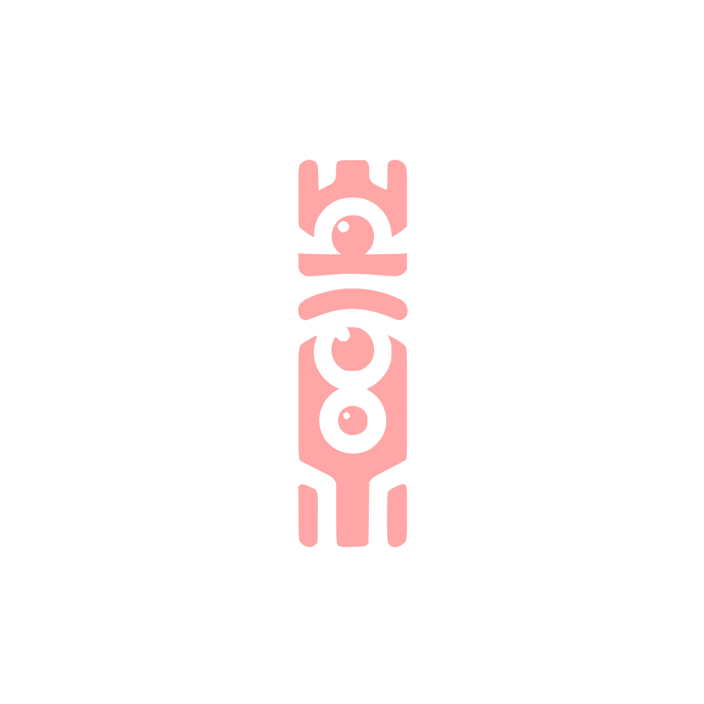 Abstract Totem Logo #ffa6a6