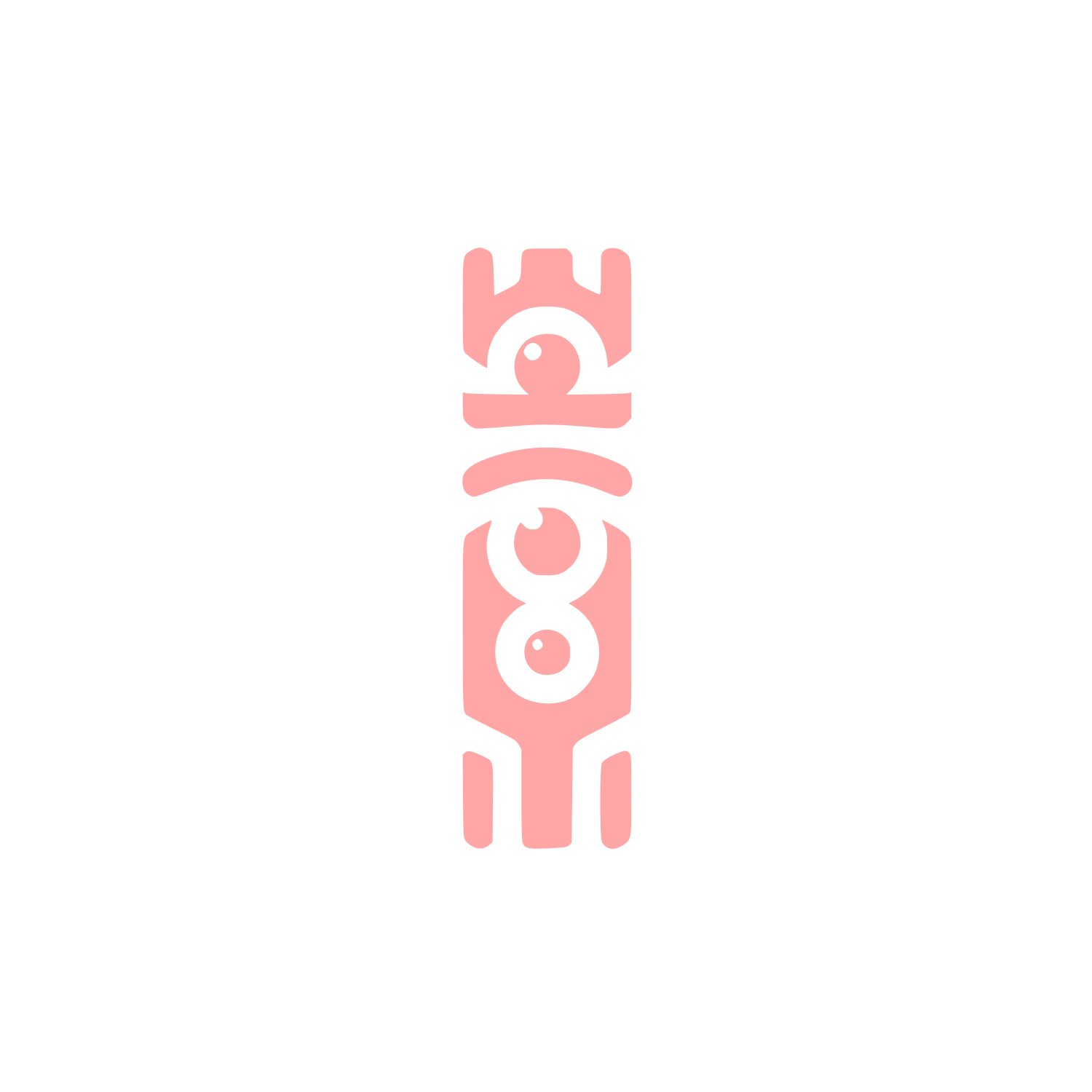 Abstract Totem Logo #ffa6a6