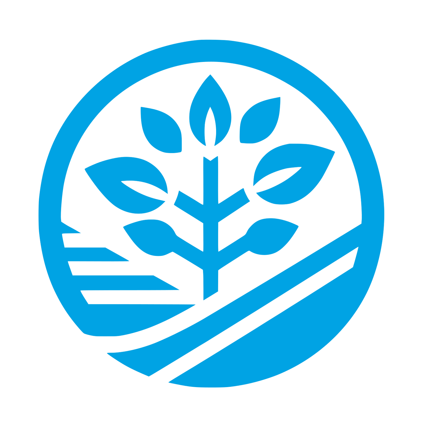 Agricultural Logo Design #00a3e4