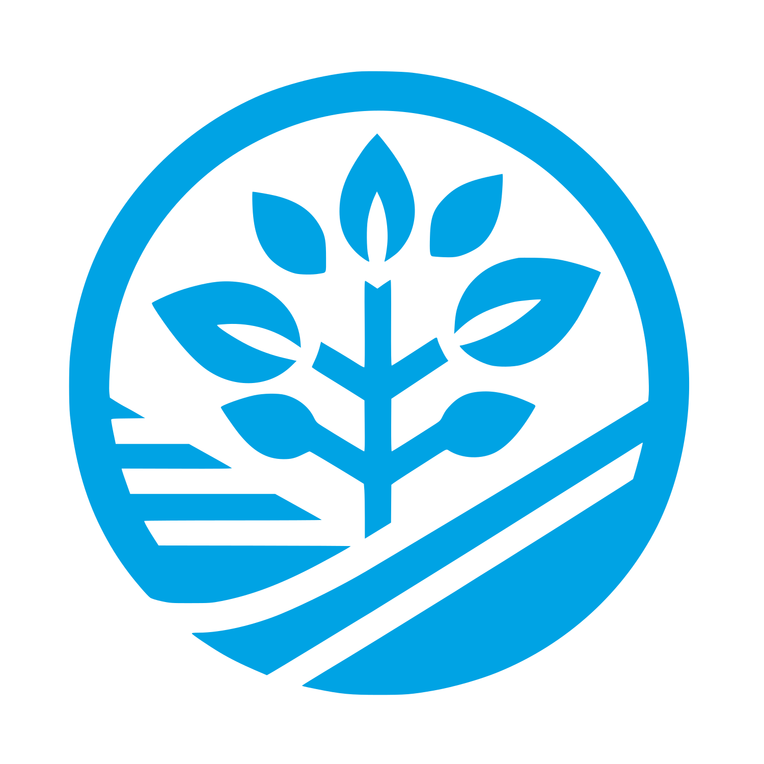 Agricultural Logo Design #00a3e4