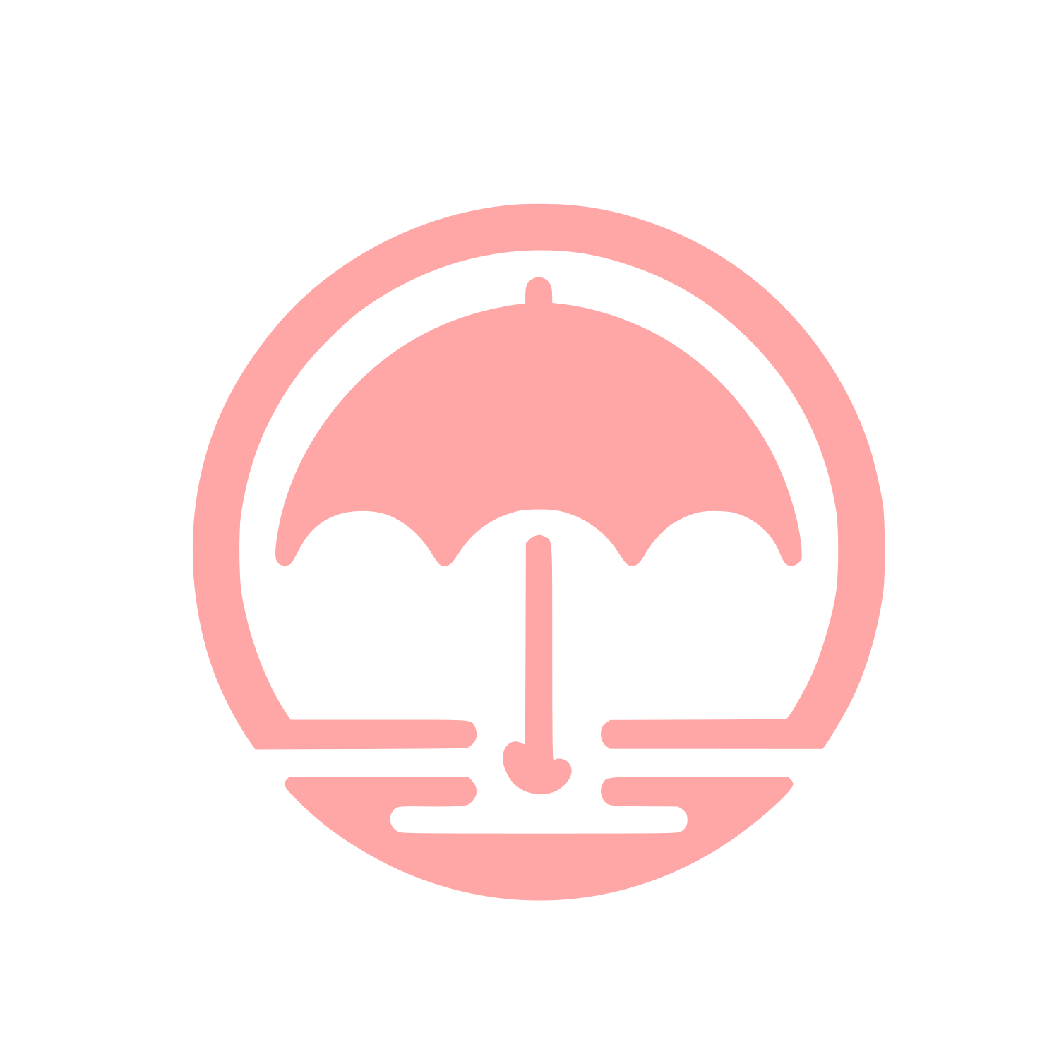 Umbrella Protection Logo #ffa6a6