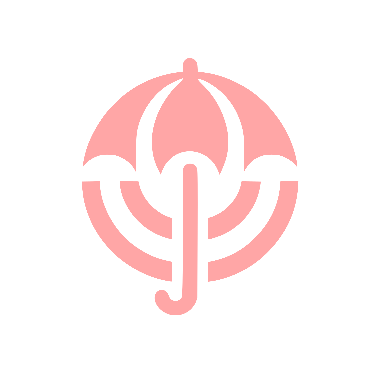 Umbrella Logo #ffa6a6