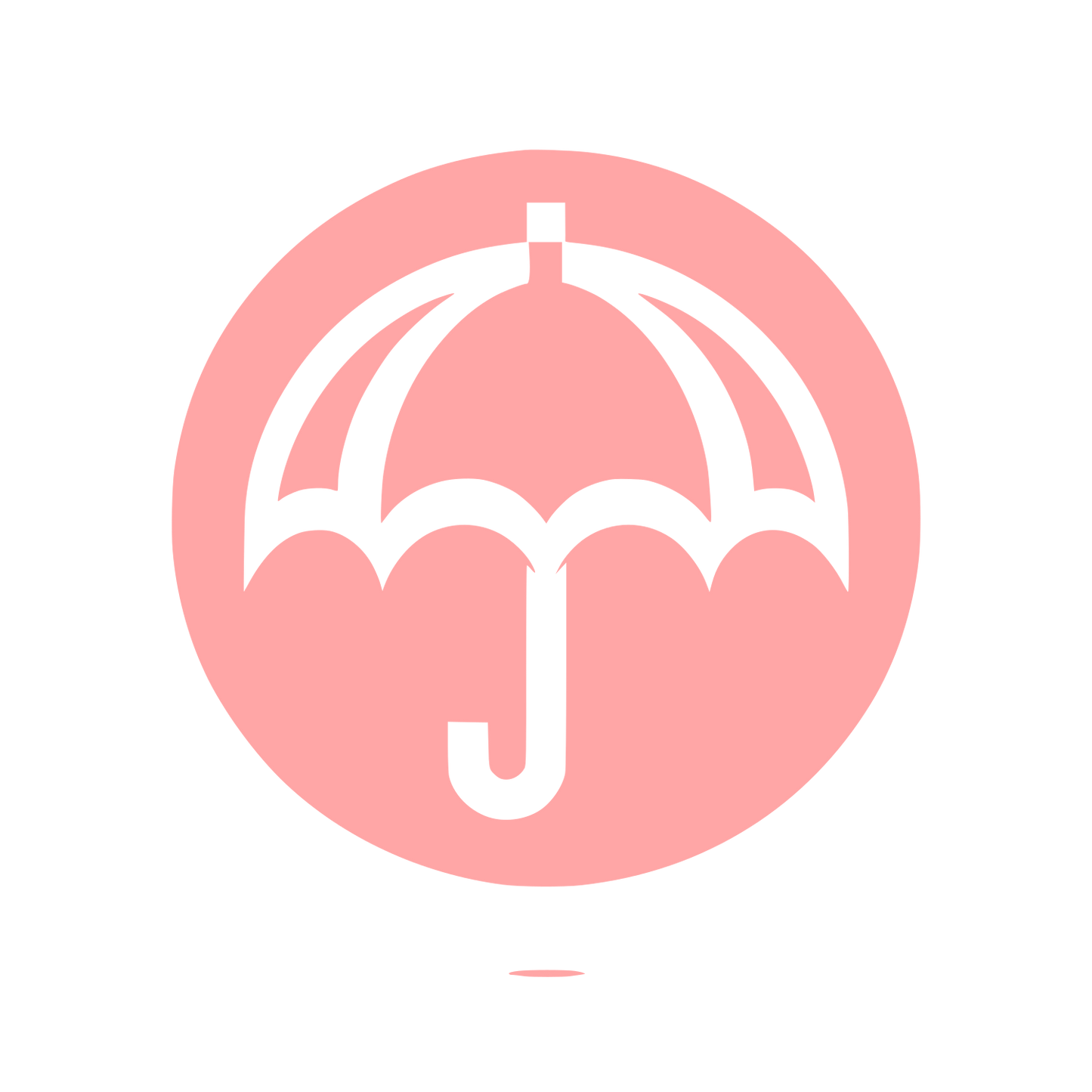 Umbrella Silhouette Logo #ffa6a6