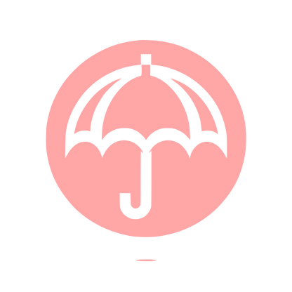 Umbrella Silhouette Logo #ffa6a6