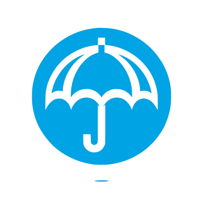 Umbrella Silhouette Logo #00a3e4