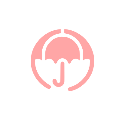 Bold Umbrella Logo #ffa6a6