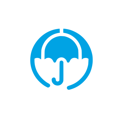 Bold Umbrella Logo #00a3e4