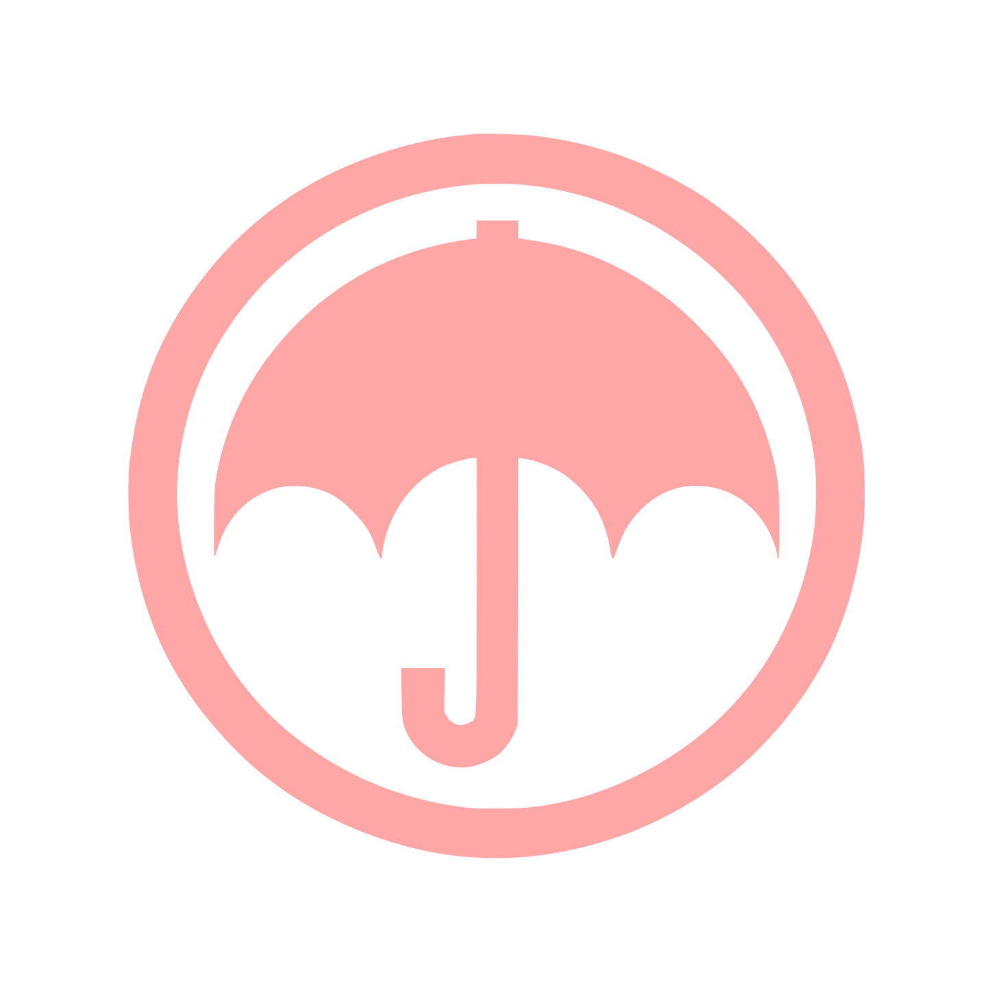 Umbrella Logo Design #ffa6a6