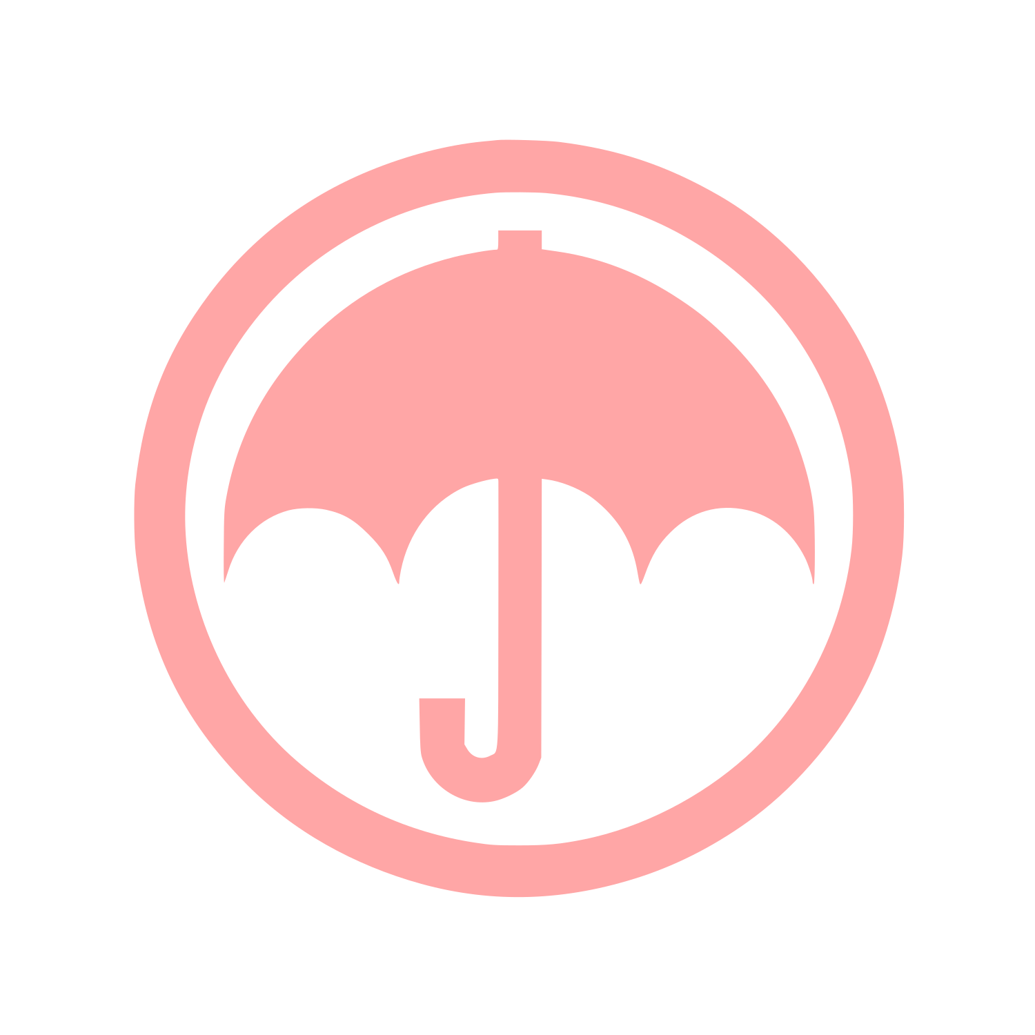 Umbrella Logo Design #ffa6a6
